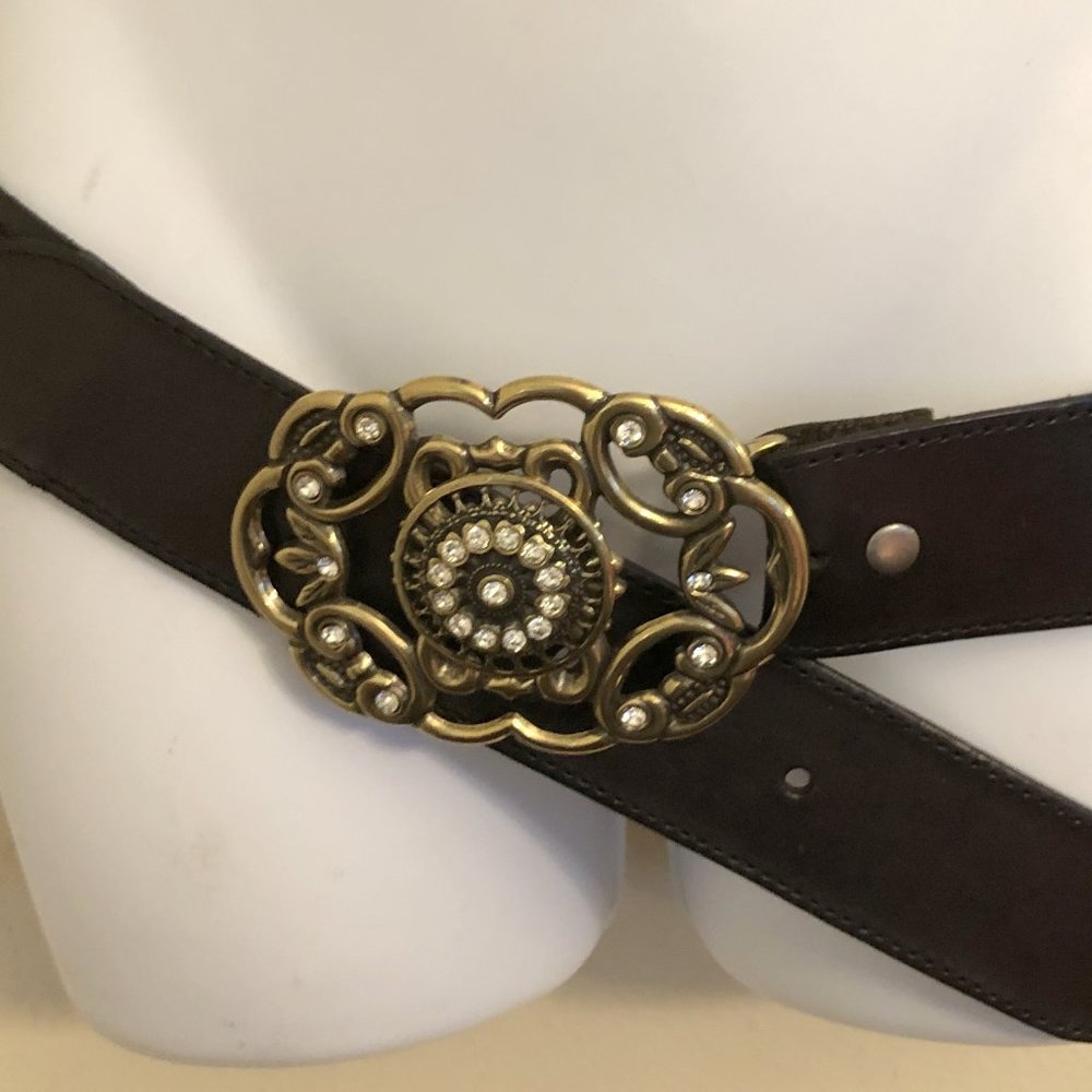 3 / $29 Enmon Gothic Victorian Belt Floral Scroll Buckle